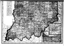 Indiana State Map - Below, Benton County 1909 Microfilm